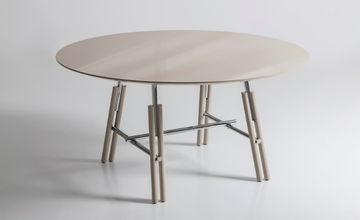 LINES - Round wooden table by Costantini Pietro - view 3